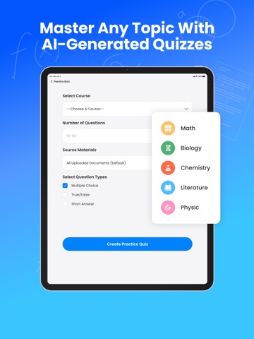 Wisehomie - AI Study Helper iPad screenshot