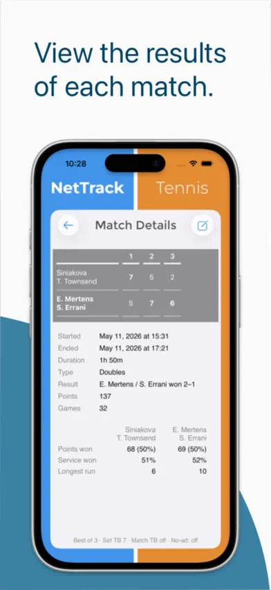 NetTrack Tennis screenshot 5