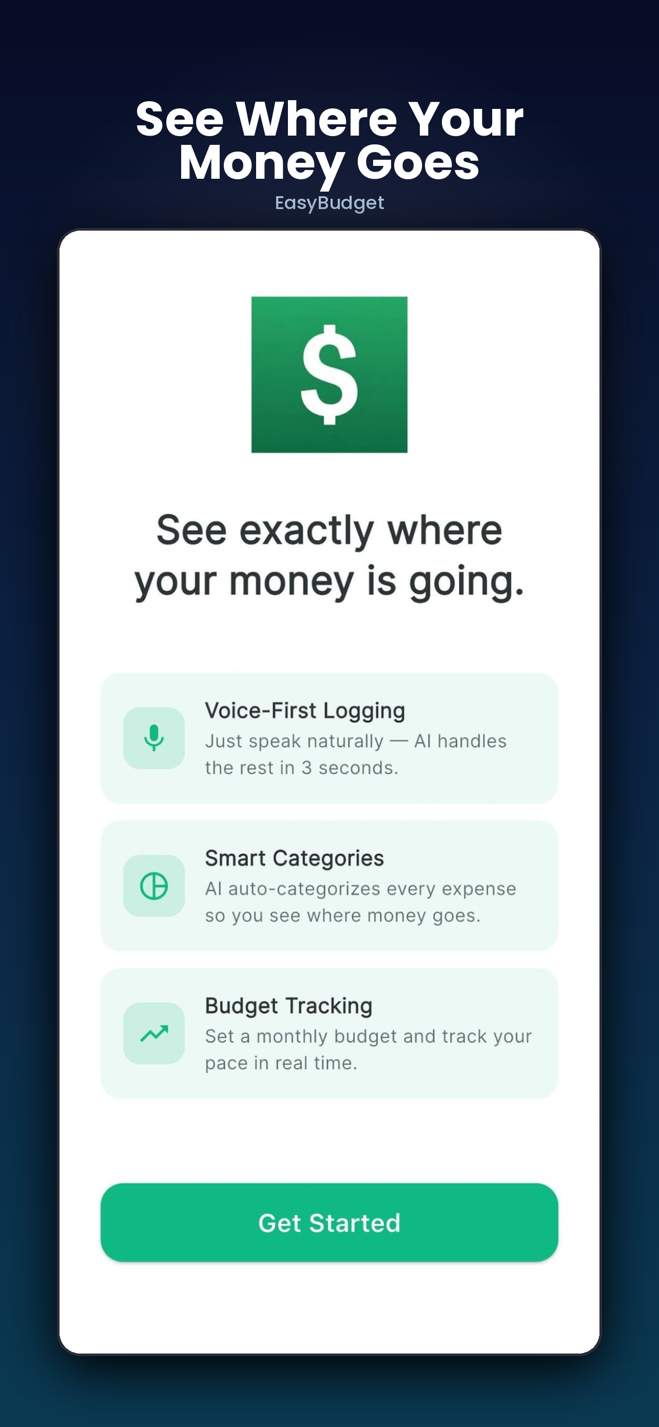 EasyBudget: Voice AI Tracker screenshot 4