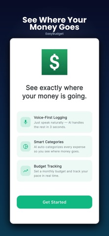EasyBudget: Voice AI Tracker screenshot