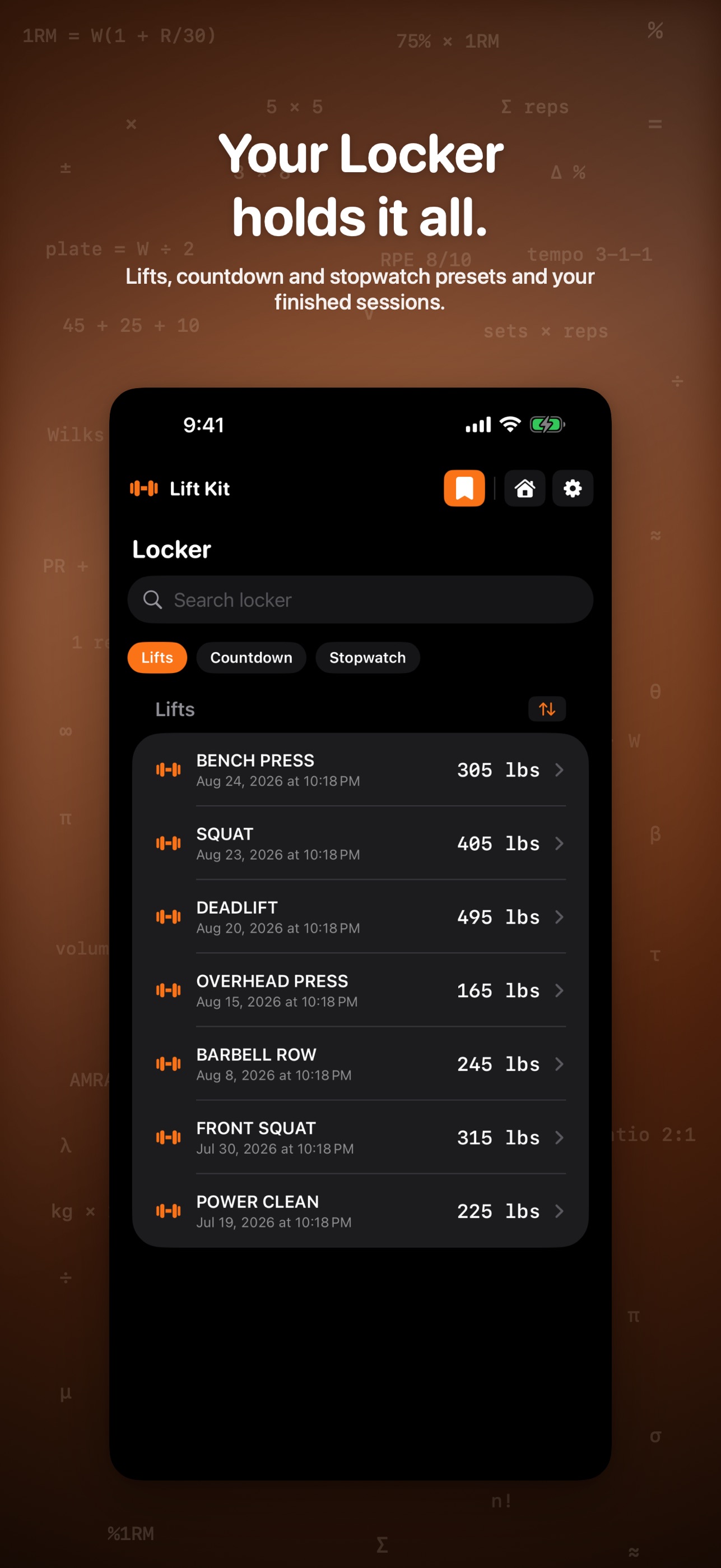 Screenshot 5 of Lift Kit - Workout Companion