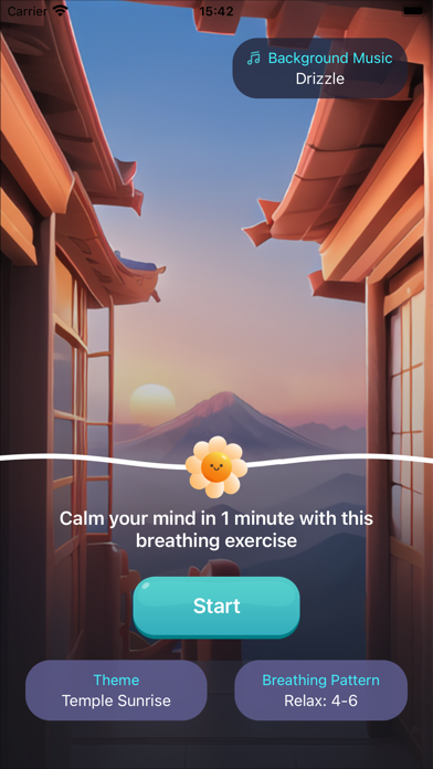 Breathie: Breathing Game iPhone screenshot 1 - Health & Fitness app