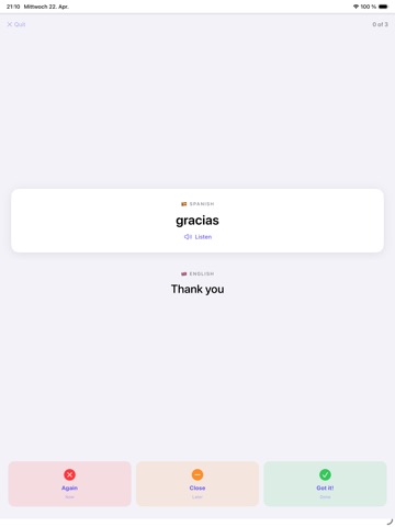 VocabSpark: Flashcards iPad screenshot