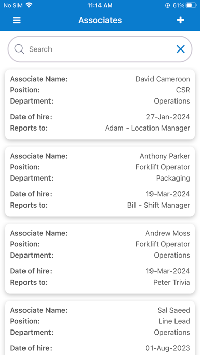 Health & Safety Reports app screenshot