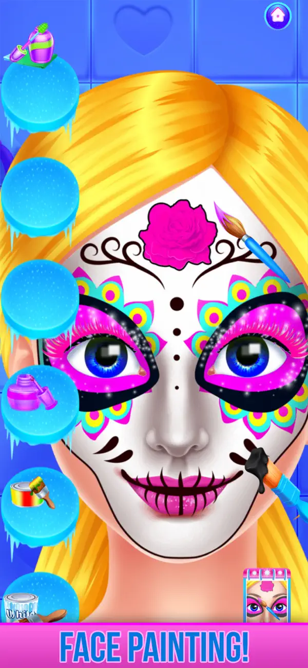 Screenshot #3 pour Ice Princess Face Paint Salon