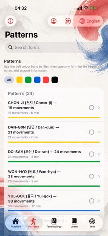 ITF Taekwondo Theory iPhone screenshot