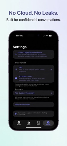 OffgridScribe: Voice to Text Screenshot 5 of 5