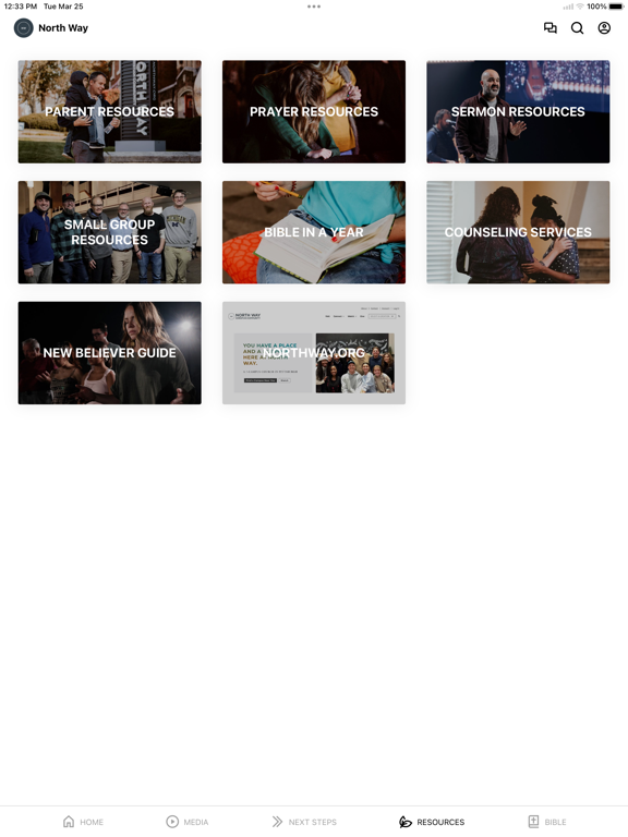 North Way Christian Community iPad screenshot 4 - Education app