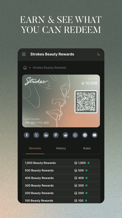 Strokes Beauty Rewards Screenshot