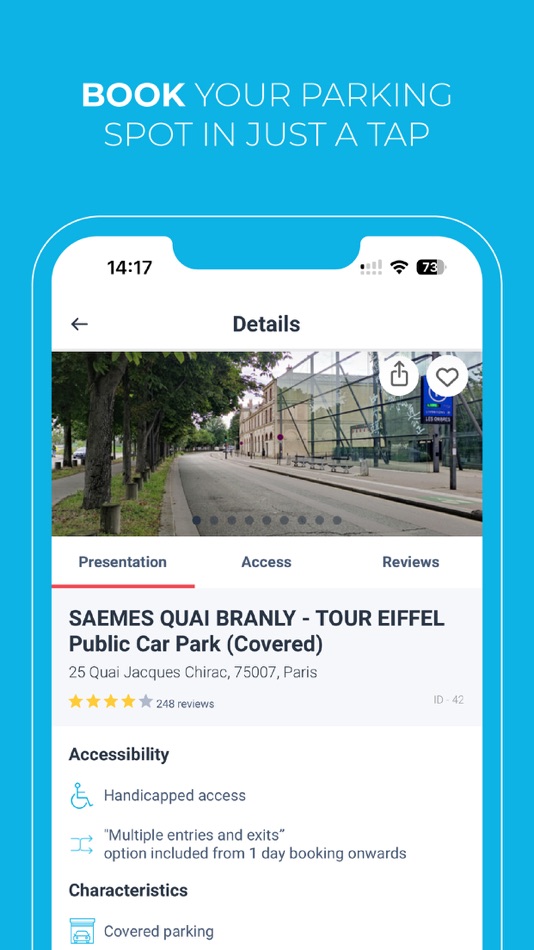 #5. Onepark, Book a parking space! (iOS) De: Onepark