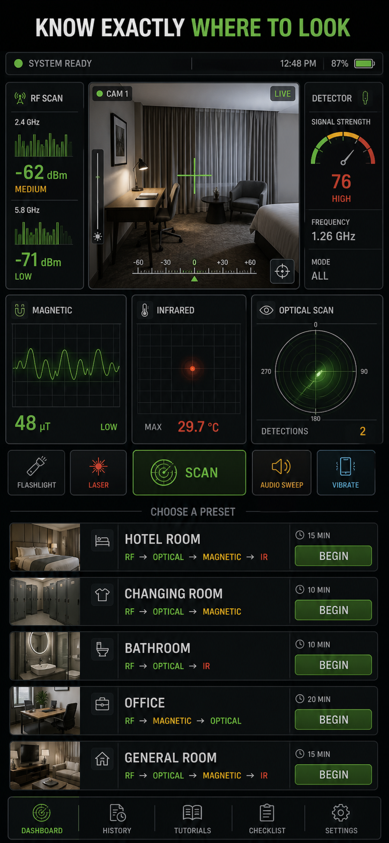 Spy Cam Detector: Bug Radar screenshot 8