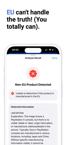 Treu: Identify EU Products Screenshot 6 of 6
