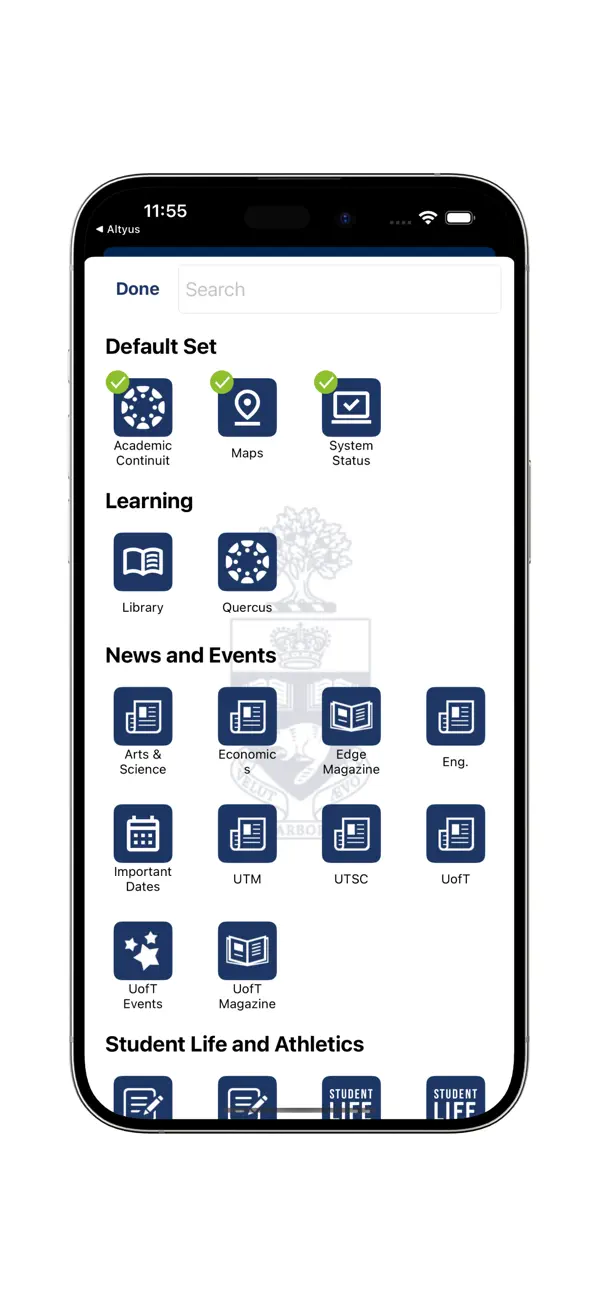 Screenshot #2 pour U of T Mobile