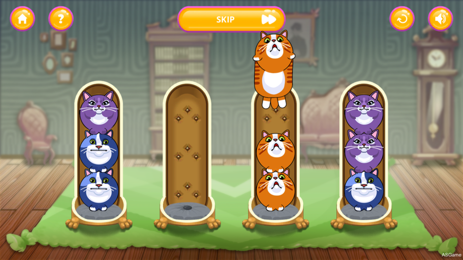 #2. Cat Sorter Puzzle (iOS) 由: Suna Gonen