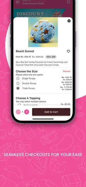 Baskin Robbins Pakistan iPhone screenshot 1