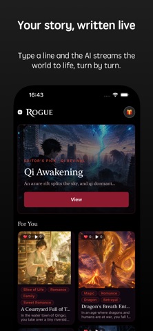 AI Rogue: Interactive Story iPhone screenshot