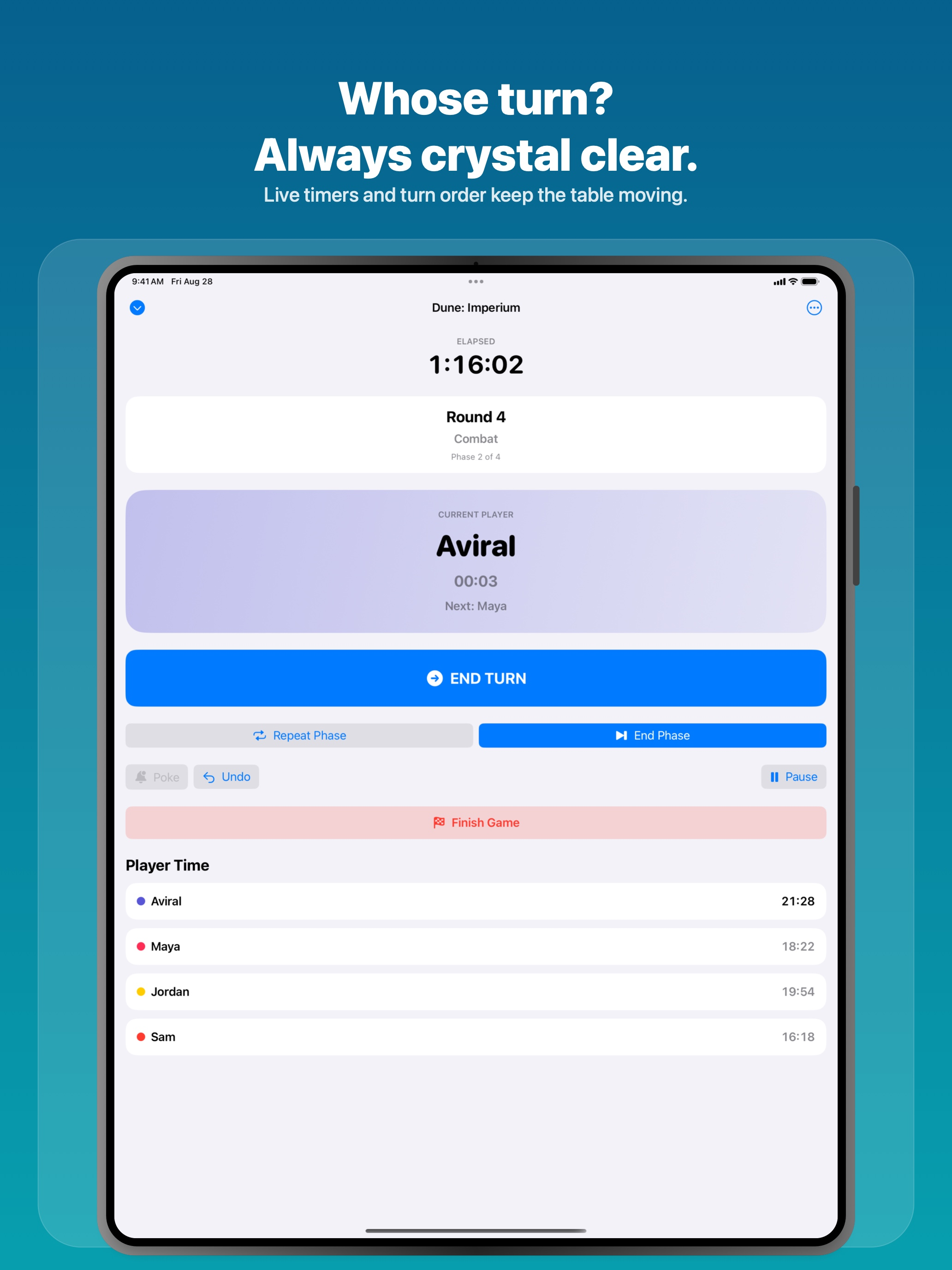 Turn Table: Board Game Timer screenshot 10
