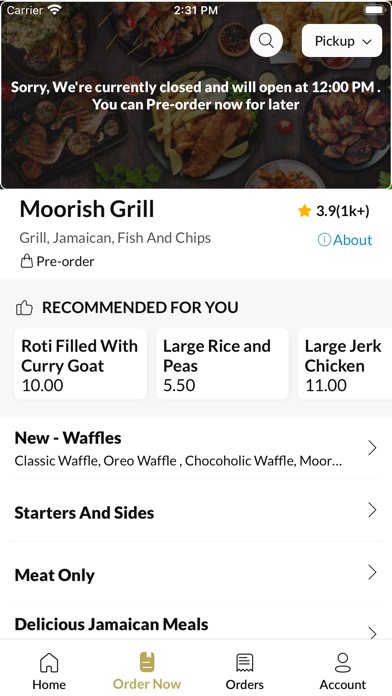 Moorish Grill Screenshot