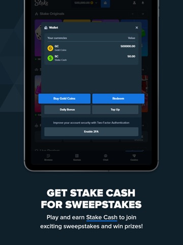 Stake US - Casino & Slots iPad screenshot