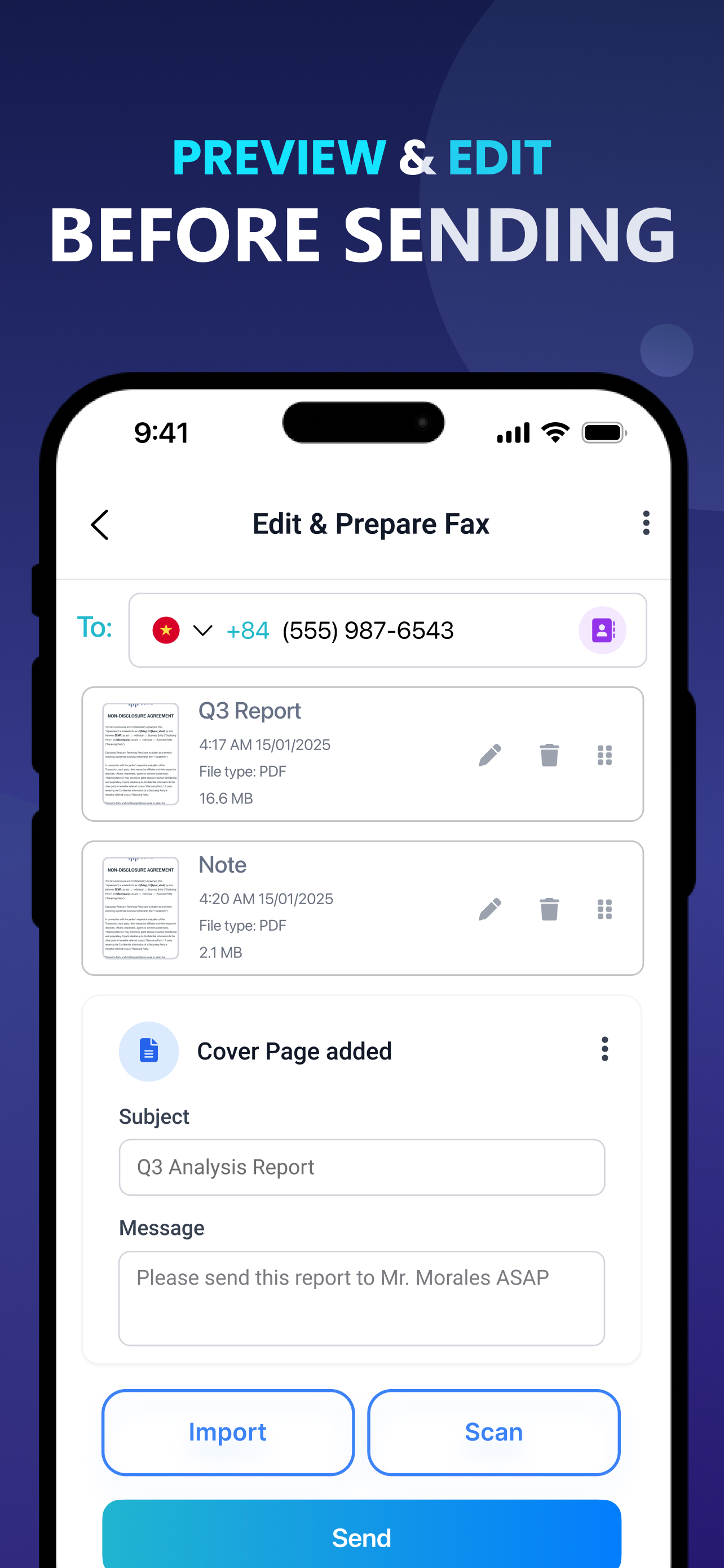 EASY FAX: Send Fax from iPhone
