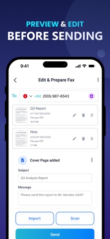 EASY FAX: Send Fax from iPhone screenshot