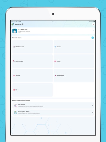 Doctor Rx Medical Report Maker iPad screenshot
