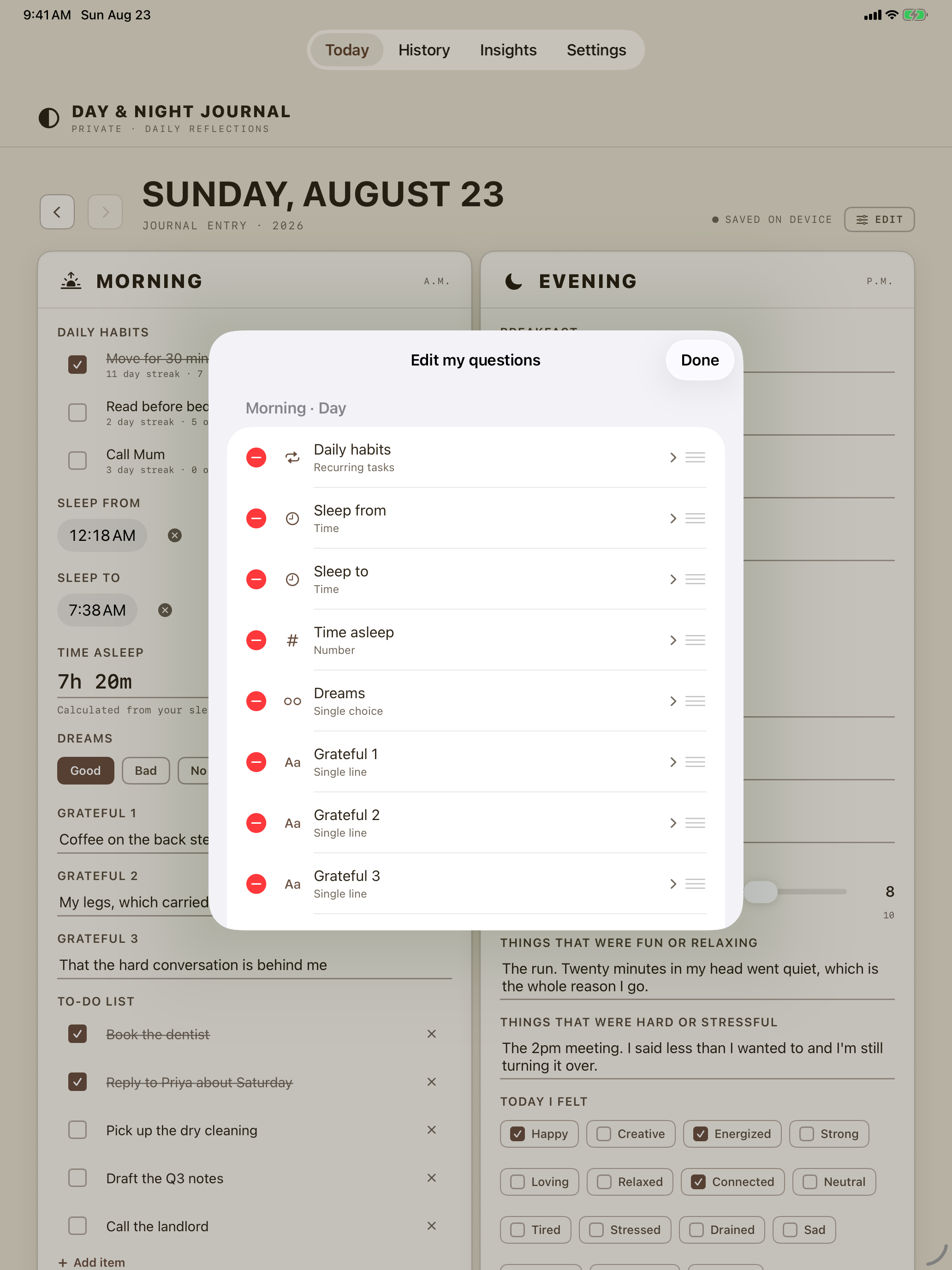 Day and Night Journal screenshot 8