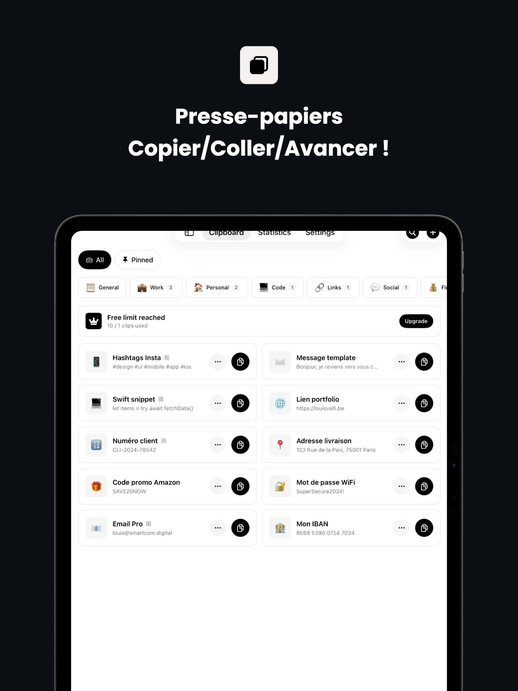 Clipboards Pro