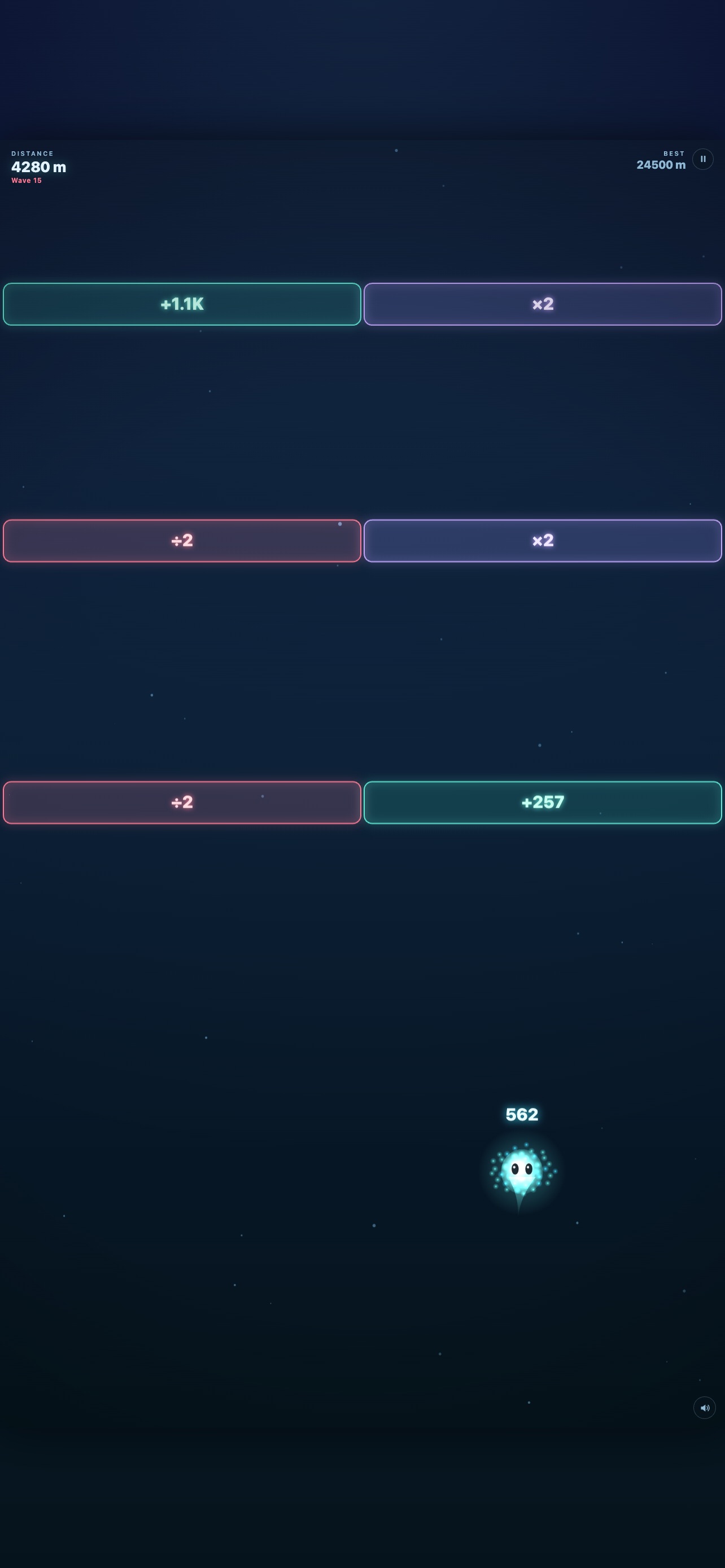 Screenshot 3 of Lumen Drift: Swarm vs Void