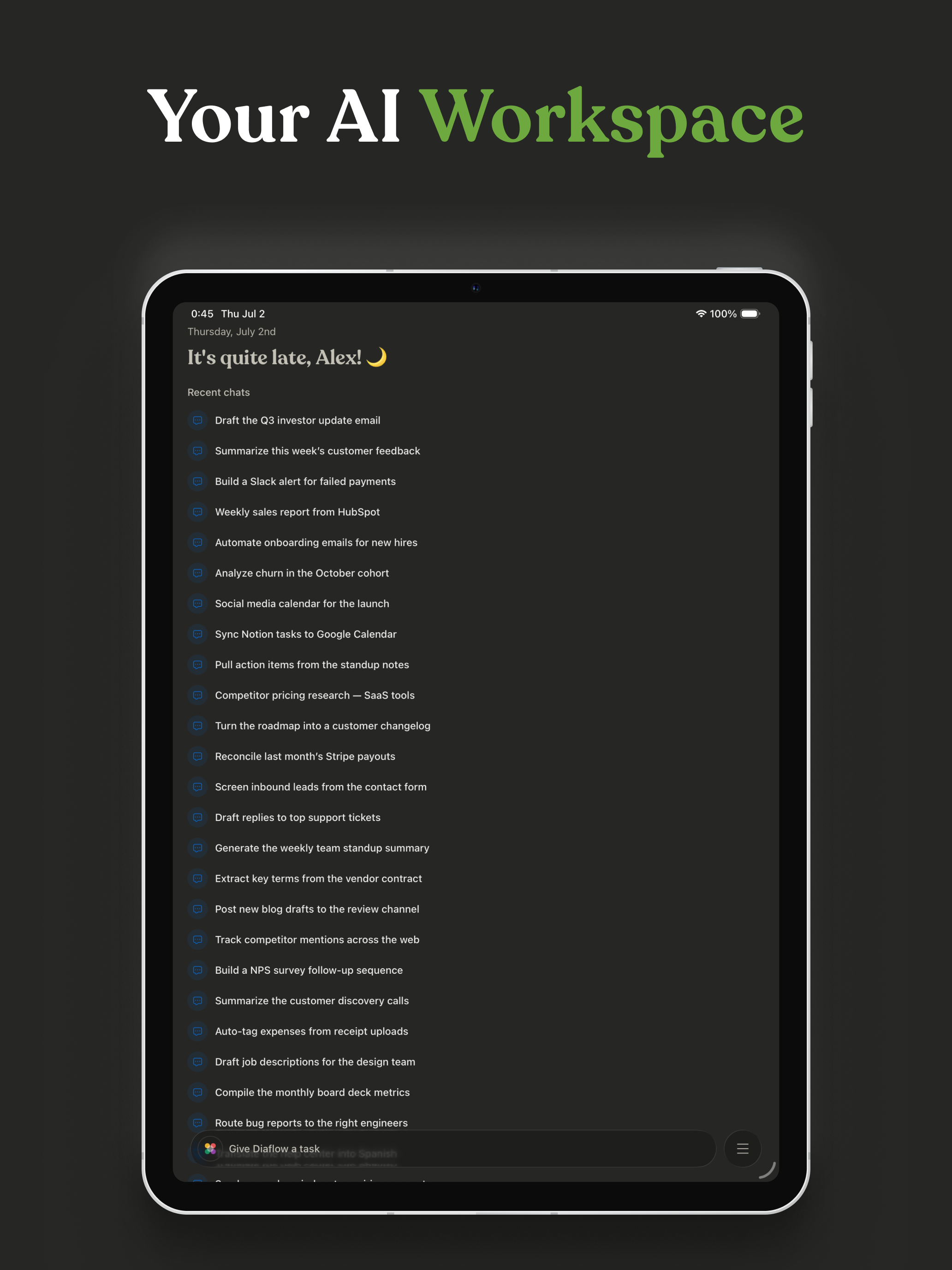 Diaflow: AI Agents & Workflow screenshot 4