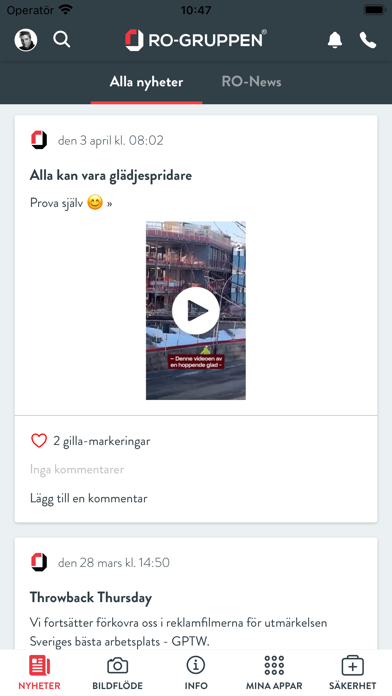 RO-Gruppen Screenshot