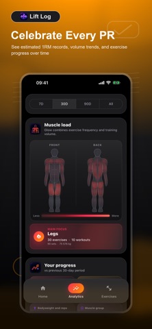 Lift Log — Gym Tracker iPhone screenshot