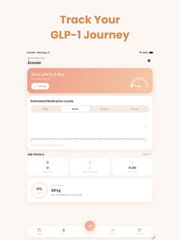 AfterGLP - GLP1 Tracker iPad screenshot