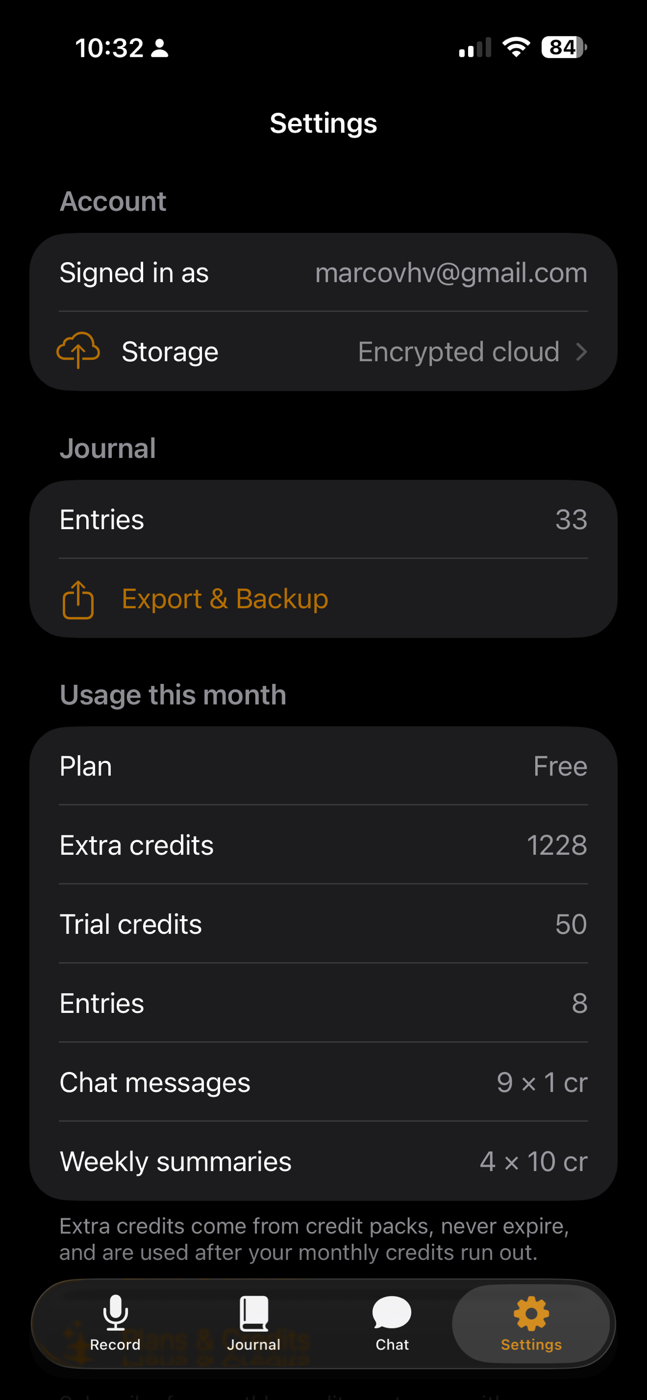 Afterword - voice journaling screenshot 10