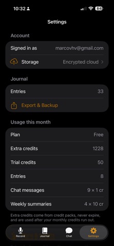 Afterword - voice journaling screenshot 10