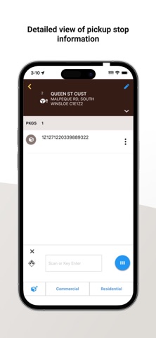 UPS Global Pickup & Delivery iPhone screenshot