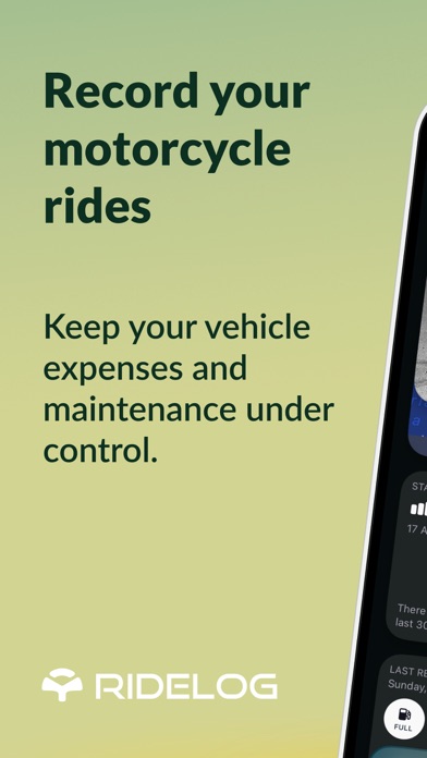 Motor bike Tracker - RideLog Screenshot