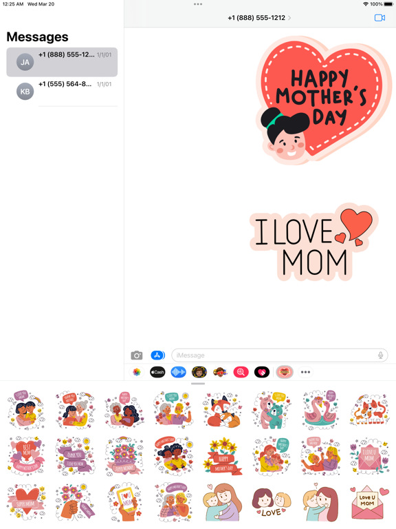 Screenshot #4 pour Mother's Day Stickers 2024