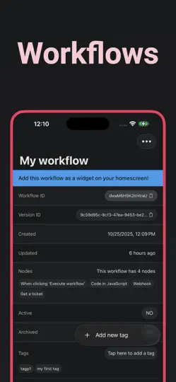 Capture d'écran de N8N Automations — Nathan sur iPhone 2