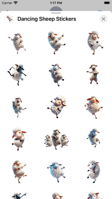 Screenshot #1 pour Dancing Sheep Stickers