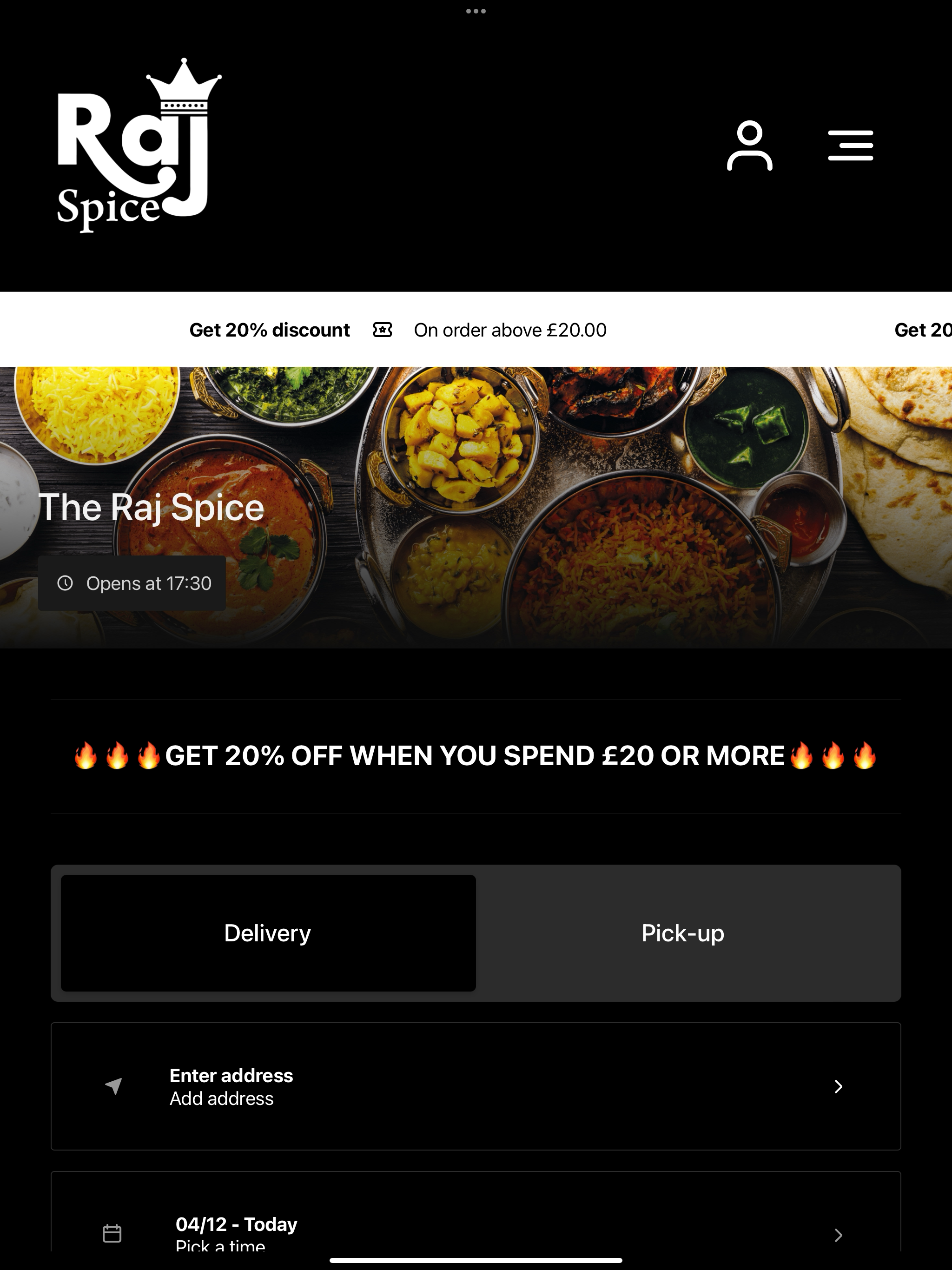 The Raj Spice UK screenshot 5