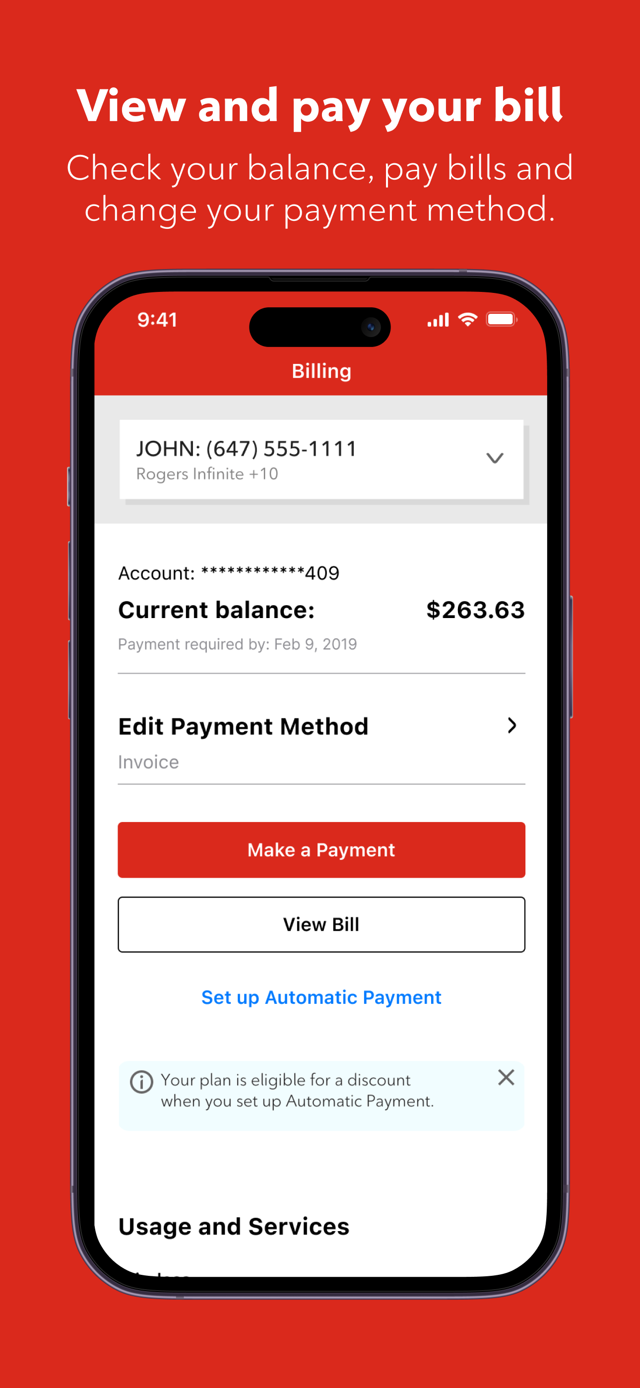 MyRogers - Manage your account