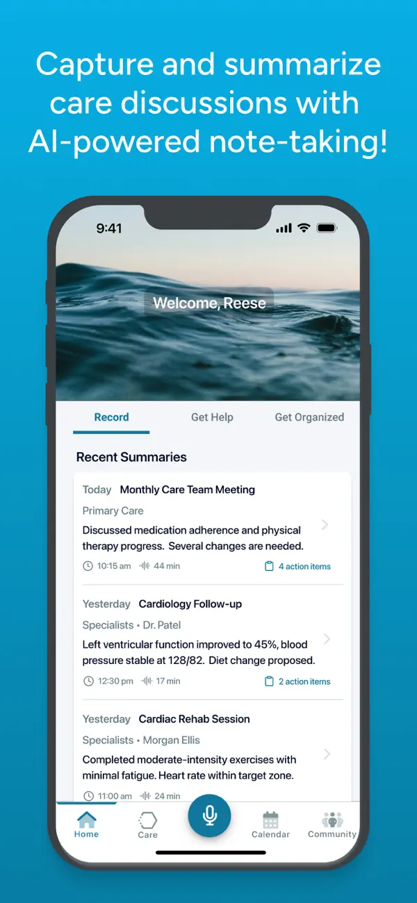 Innerhive: Caregiver Support iOS app screenshot showing feature 3