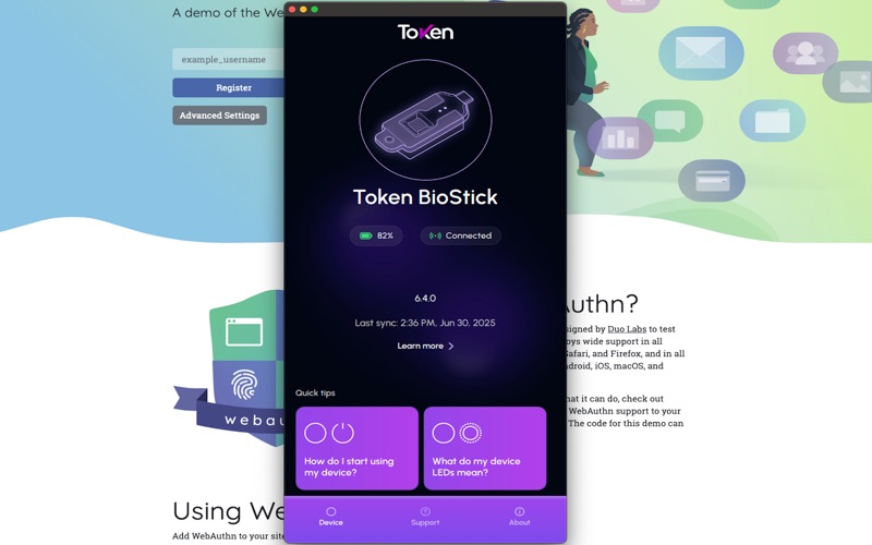 App screenshot