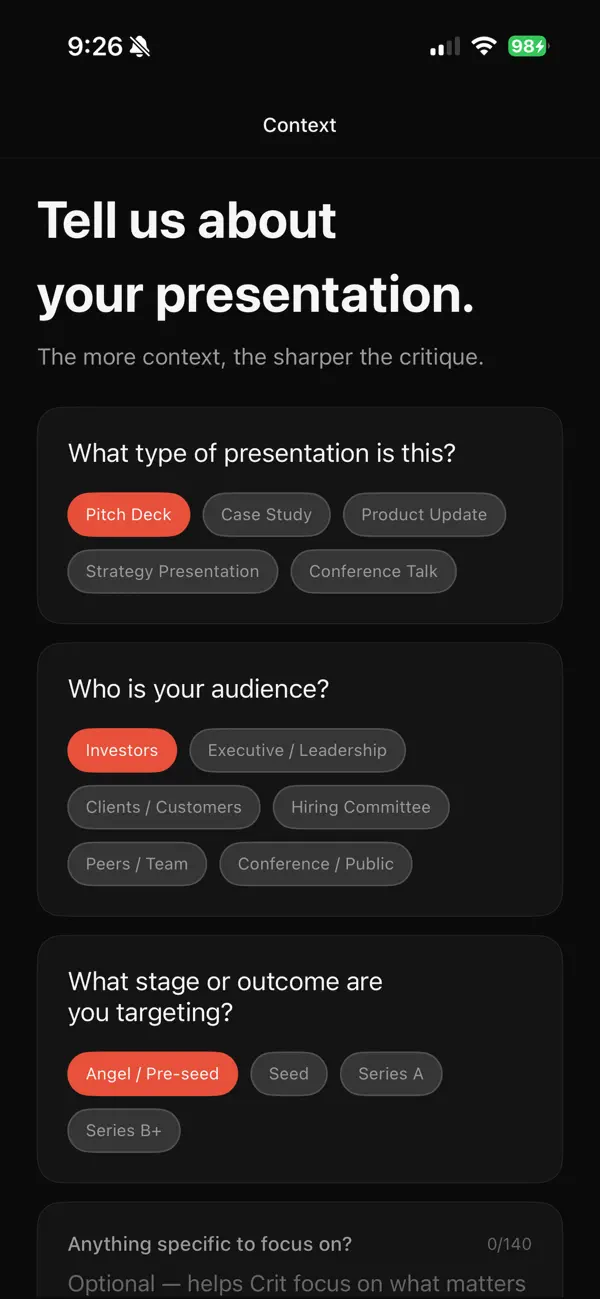 #6. Crit: AI Design Advisor (iOS) Με: IDYeah Studio LLC