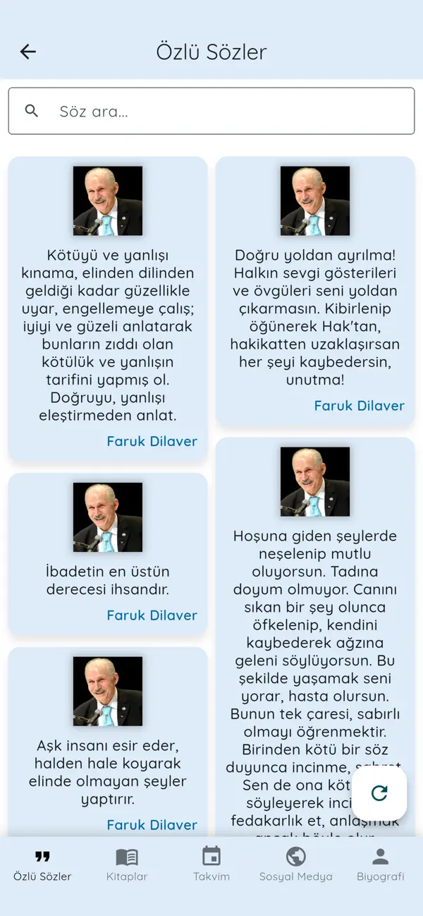 Screenshot #3 pour Faruk Dilaver Uygulaması