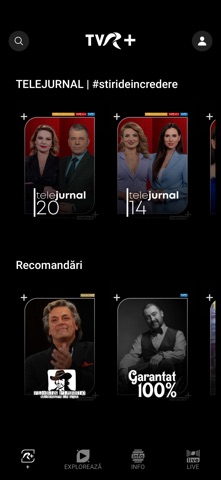TVR+ iPhone screenshot