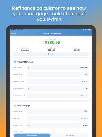 Mortgage Pal - Loan Calculator iPad screenshot