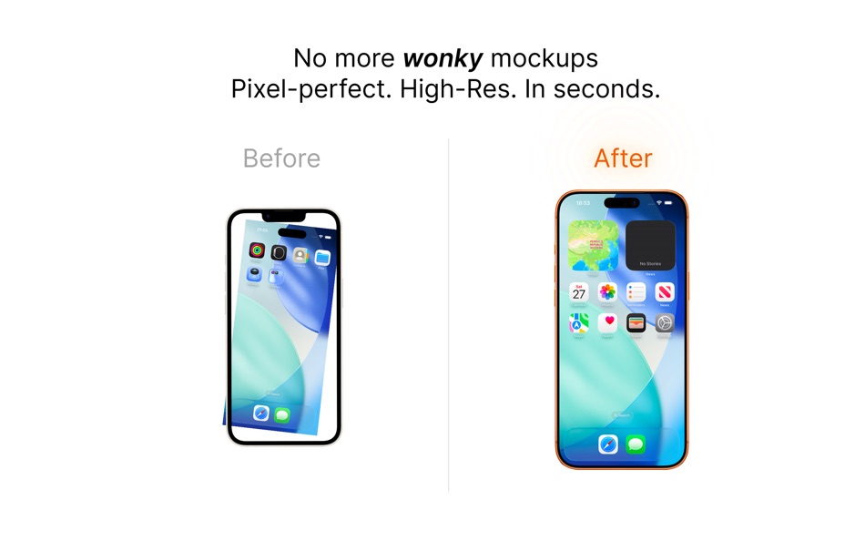 #1. ScreenFrame - Mockup generator (macOS) Por: Dmytro Ostapchenko