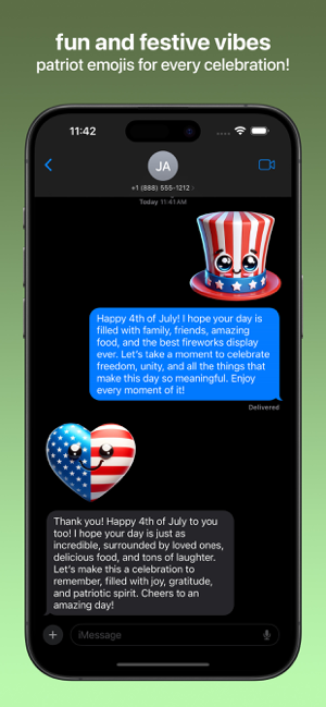 ‎Patriot Emojis Screenshot